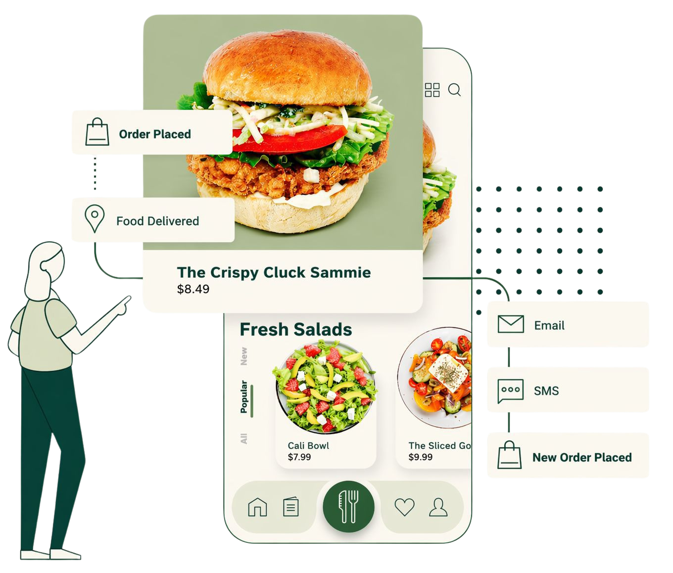 Adam's Snack Wagon ordering hero graphic
